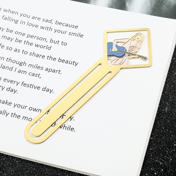 Taylor Swift Metal Gold Bookmark Book Mark - Picture 2 of 4